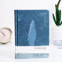 A5 Creative Whale Cartoon Illustration Coloring Page Hardcover Notebook Cute Personal Diary Agenda Notebook School Supplies