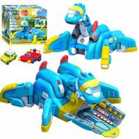 New Hot Car Deformation Gogo Dino Action Map Release Base Rex Ping Tomo Children Transformation Dinosaur Toy Children Gift