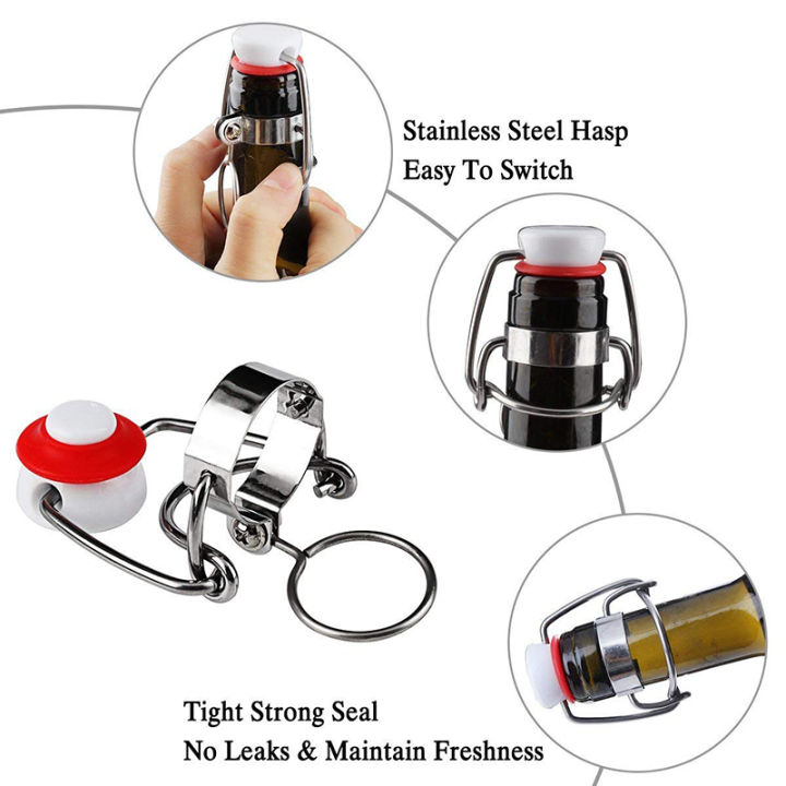 10-pcs-ez-cap-flip-top-seal-stopper-root-beer-bottles-replacement-swing-tops-homebrew-brewing-wine-stoppers-for-beer-bottle-tool