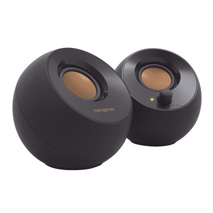 JIB SPEAKER (ลำโพง) CREATIVE PEBBLE 2.0 (BLACK)