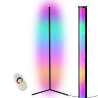 UNHO โคมตั้งพื้น โคมไฟสร้าง LED RGB Corner Floor Lamp โคมไฟ LED ไฟห้องนอน ไฟตกแต่งห้อง การเปลี่ยนสี ด้วยรีโมทคอนโทรล