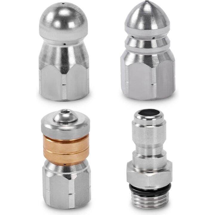 Sewer Jetter Nozzle for Pressure Washer,Drain Cleaning Tips,Rotating