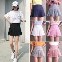 Girl Pleated Skirt With Inner Shorts High Waist Skort Short Dresses Uniform Fashion For School Student Team Sport Badminton Yoga