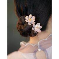 ﹉ 2pc set Antique Hair Accessories with High-quality Plating Glass Flower Hairpins for Elegant Hairstyles