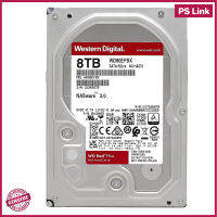 HDD WD RED PLUS NAS 8TB SATA III (WD80EFBX)7200RPM สินค้าใหม่ของเเท้รับประกัน3ปี