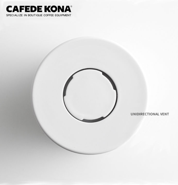 cafede-kona-304-stainless-coffee-bean-storage-jar-กระปุกเก็บเมล็ดกาแฟ-มีช่องระบายอากาศออก-unidirectional-vent-storage-jar