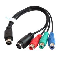 【CW】℡▦❇  7 Pin S-Video to Female RGB/ 3 and 4 pin  FemaleComponent Cable 20cm for DVD