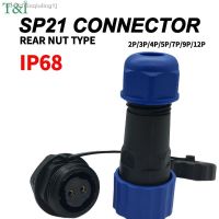 ∈◊ Quick Locking Waterproof SP21 Aviation Connector Plug and Socket2/3/4/5/7/9/12 Pin OptionsIP68 Rating for Reliable Connections