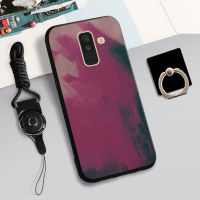 เคสนิ่มสำหรับ Samsung Galaxy A50เคสโทรศัพท์กล่องคลุมทั้งหมดพิมพ์ลายป้องกันการตกหล่นกันรอยขีดข่วนฝามีที่ถือวงแหวนและเชือกสำหรับโทรศัพท์