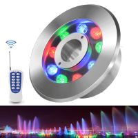 【LZ】✐  Subaquática RGB LED Fountain Light IP68Waterproof Floor Lamp Enterrado Hot Spring Light 12W AC 12V 6W 9W