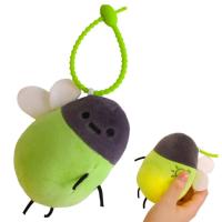 Firefly Doll Cartoon Cute Luminous Firefly Plush Toys Fun Light-Emitting Firefly Bag Pendant Key Chain Glowing Firefly for the Bag effectual