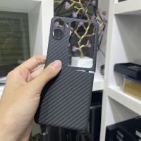 Kes Serat Karbon untuk OPPO Cari N2 Kes Flip Aramid Serat Keras Shell untuk OPPO Mencari N2 Flip Aksesori Penutup Efon