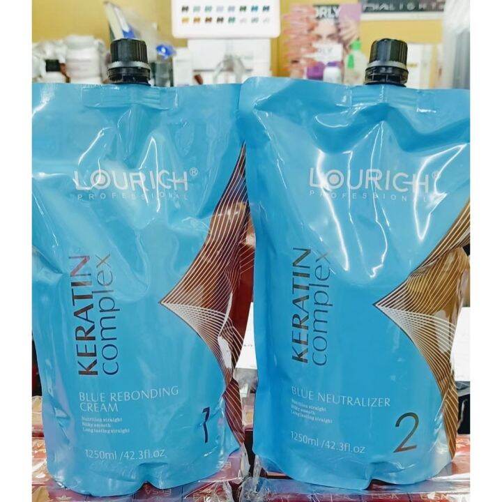 Y+?Lourich keratin complex rebonding Cream 1&2 Lazada PH