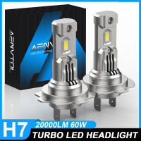 AENVTOL H7 LED หลอดไฟหน้ามินิไร้สาย60วัตต์20000LM 6500พัน CSP สำหรับไฟหน้ารถอัตโนมัติไดโอดโคมไฟ H7เทอร์โบ Led 12โวลต์รถยนต์