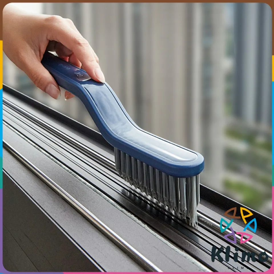 KLIMO Floor Seam Brush Bathroom Cleaning Window Brush Groove Gap Cleaner 2  in 1 V-shaped Brushes
