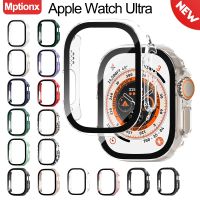 Glass Case For Apple Watch Ultra 49mm Case PC All-Around Bumper Screen Protector Tempered Glass iwatch Ultra 49mm Cover