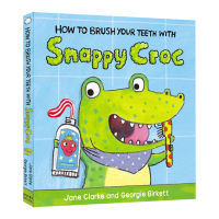 How to brush teeth as beautiful as crocodiles children get used to drawing a cardboard book