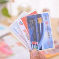 【CW】▬✴♕  10pcs Transparent Card Holders Plastic ID Covers Credit Protector Wallets Purse