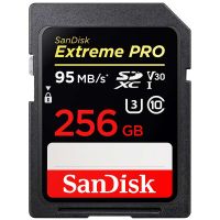 Sandisk Extreme Pro 256GB SDXC UHS-I Sd Card Class 10 V30 U3 95เมกะไบต์/วินาทีการ์ดหน่วยความจำสำหรับกล้อง Canon Leica