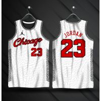 CHICAGO BULLS CEMENT JERSEY | ELEPHANT WHITE BLACK &amp; RED JERSEY | FULL SUBLIMATION