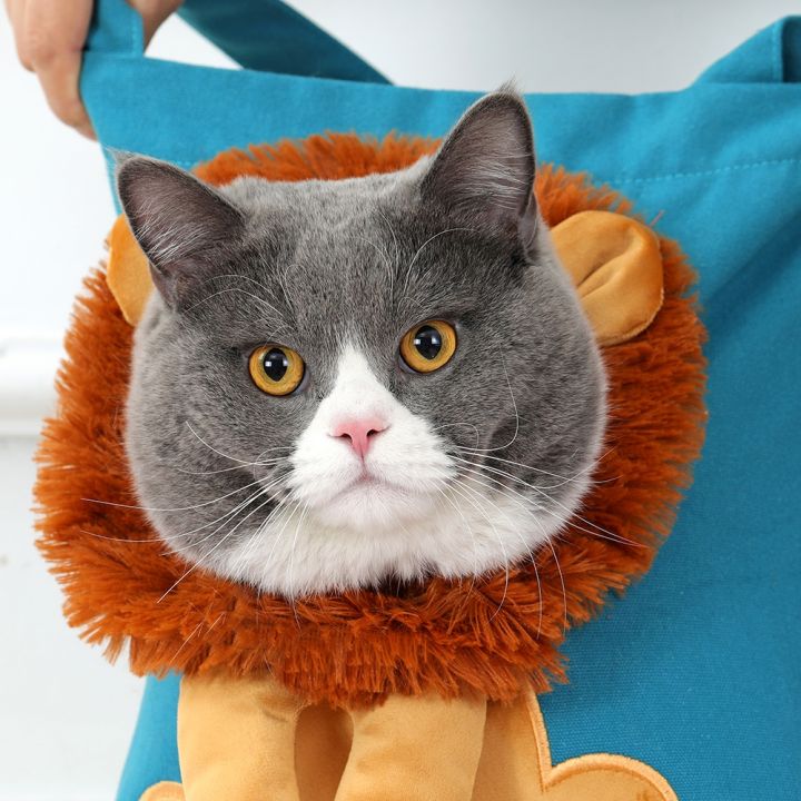 lion-design-portable-breathable-bag-cat-dog-carrier-bags-soft-pet-carriers-outgoing-travel-pets-handbag-with-safety-zippers