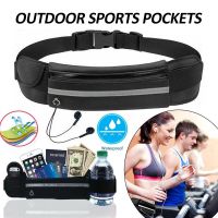 ♦♞ Outdoor Sports Running Bag Mini Fanny Pack for Men Women Portable USB Earphone Waist Bag waterproof Phone Belt Case