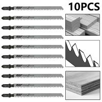 ชุดอุปกรณ์มีดฟันเลื่อย T301CD 10ชิ้นขารูปตัวทีตัดลงบนพื้นไม้แบบ DIY อุปกรณ์เครื่องมือไฟฟ้า HCS ใบเลื่อยจิ๊กซอว์