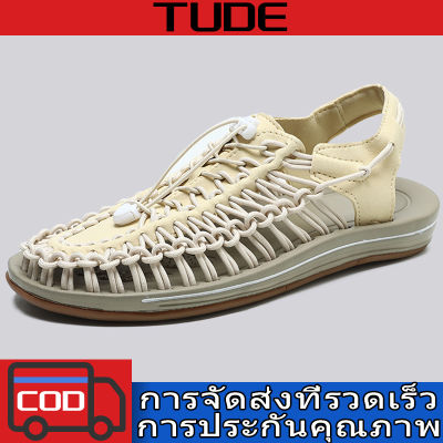 TUDE 2023 KEEN 【🚚1-3จัดส่งวัน พร้อมส่งจากไทย 】แฟชั่นสานรองเท้าผู้หญิงผู้ชายรองเท้าลำลองรองเท้าชายหาด,เดินป่า,ระบายอากาศ