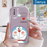 เคส Dienya สำหรับ VIVO Y19 Y5s เคสการ์ตูนโดราเอมอนน่ารักขอบเนื้อครีมเคสมือถือกันกระแทกแบบใสนิ่มเคสโปร่งใสลายกล้องถ่ายรูปสร้างสรรค์เรียบง่ายฝาครอบป้องกันอ่อนโยน