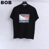 BOB Patagonia เสื้อยืดแขนสั้นสไตล์เรโทร tshirt SMLXL2XL3XL unisex #polo