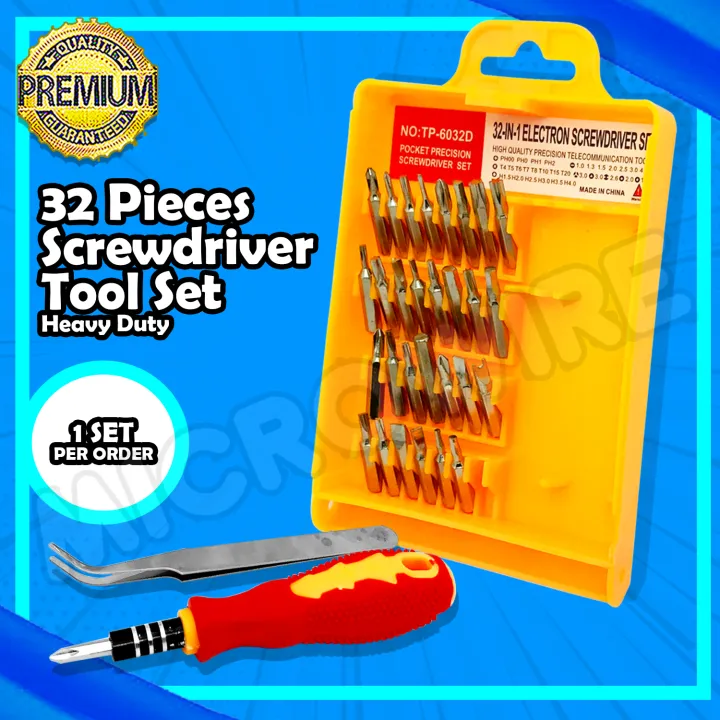 32PCS Pocket Precision Screwdriver Tool Sets Heavy Duty Lazada PH