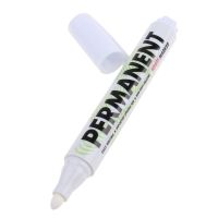 ปากกาเมจิกสีขาวหัวเดียว Mark Oily Optical Disc Glass ปากกามาร์คเกอร์พลาสติกเซรามิก logstics ปากกามาร์กเกอร์-czechao