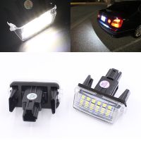 อะไหล่โคมไฟป้ายทะเบียนตรง18 Led แบบ Smd 2ชิ้นสำหรับโตโยต้าแคมรียาริส Corolla Prius Verso S