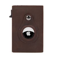Spot leather Airtag orientation tracker card package box of aluminum metal shell card sets of wallet Rfid card box --A0509