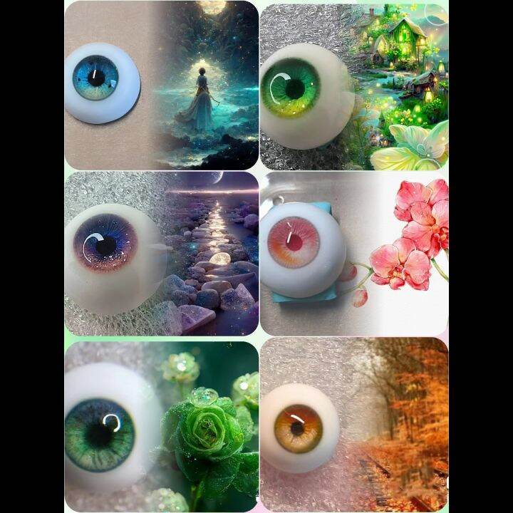 eyes-10มม-12มม-14มม-16เรซิ่นมม-ดวงตาสีเขียวเครื่องประดับตุ๊กตาสำหรับ1-6-1-8-1-3ตุ๊กตา-bjd-ob11ลูกตาแบบทำมือแบบทำมือ