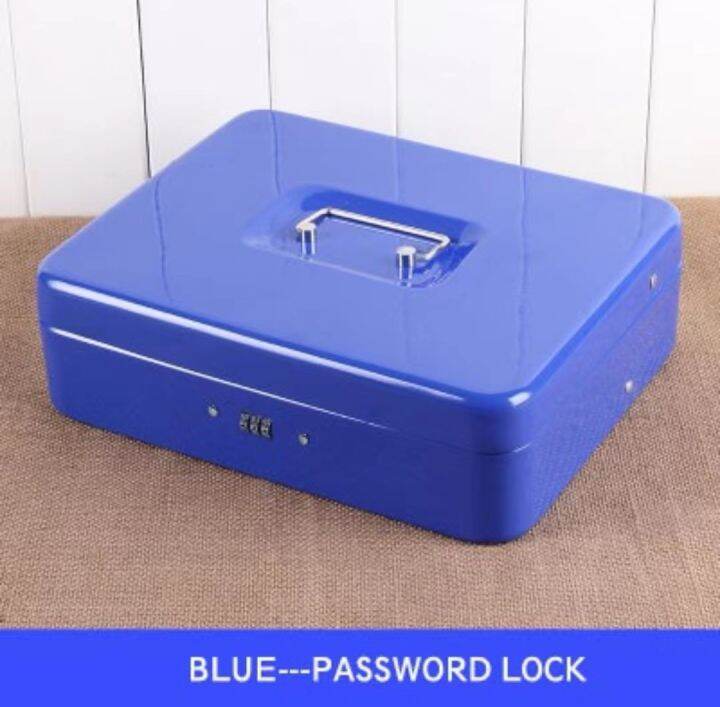 Portable cash box with code lock secret safety box safe box for money