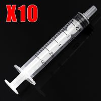 ✲ 10pcs 2.5 ML Plastic Syringe No Needle Syringe Pet Dog Cat Feeding Measuring Milk Syringe Liquid Supplies Puppy Feeder Tool