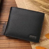 【CW】❄  Leather Mens Wallet Product Real Cowhide Wallets for Man Short Walet Portefeuille Homme Purses