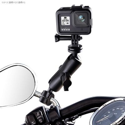 Gopro11/10/98สูงสุดฉากยึดรถจักรยานยนต์ Insta360กล้องเพื่อการกีฬา DJI หลอดมือจับพาโนรามาคงที่