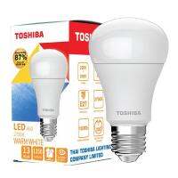 TOSHIBA หลอดไฟ LED A60 BULB 13 วัตต์ GEN 7 ขั้ว E27 สว่างพิเศษ ประกัน 1 ปี มี มอก. EYE SAFETY มาตรฐานญีุปุ่น SURGE PROTECTION ระบบป้องกันฟ้าผ่า หลอดไฟโตชิบา Toshiba Lighting