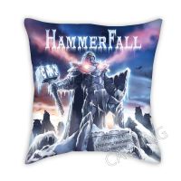 [HOT SHXLLOWWQWH 522] Hammerfall โลหะร็อค3D พิมพ์โพลีเอสเตอร์ตกแต่งปลอกหมอนโยนปลอกหมอนสแควร์ซิปปลอกหมอนของขวัญปลอกหมอน