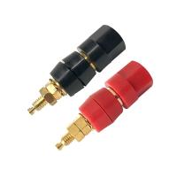 1pair(black+red) Terminals Red Black Connector Amplifier Terminal Binding Post Banana Speaker Plug Jack Adapter Socket WATTY Electronics