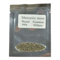 50ชิ้น/ล็อต0.8Mm ~ 2Mm หิน Marcasite ส้นแบนตัดกลมหนาแน่นตามธรรมชาติวัสดุอัญมณีสำหรับเครื่องประดับ DIY เติมสายคล้องแว่นตาลูกปัดเจาะ