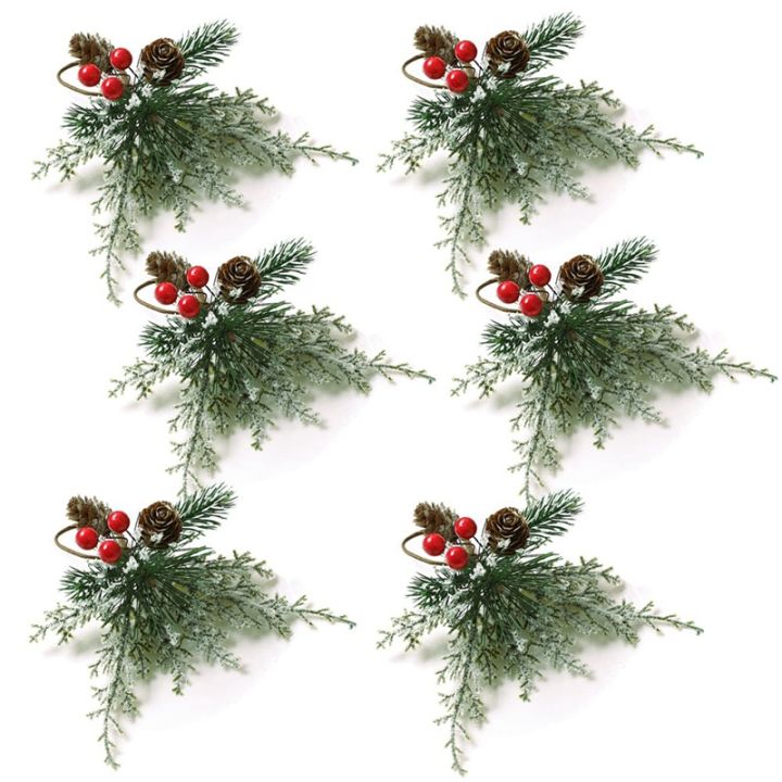 christmas-napkin-rings-set-of-6-napkin-holder-rings-with-artificial-pine-cones-branches-red-berry-decor
