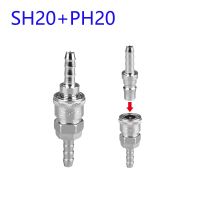 【Free-delivery】 Muaz Electronics BD 20SH + 20PH Pneumatic Air Pressure 1/4 "ท่อ Quick Disconnect Coupler Set