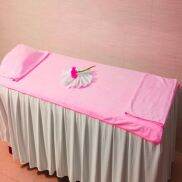Khăn trải giường Spa, Massage 90x190, Màu Hồng baby sang trọng, dịu dàng