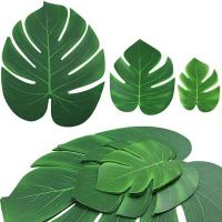 Cost-Effective Artificial Plant Vibrant Green Artificial Leaves Realistic Photography Props For Home Party Decorations Hawaiian