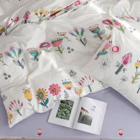 100Cotton Bedding Set QueenKing Size Duvet Cover Flat SheetFitted Sheet Pillowcase Single Bed Cover Sets