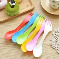 KANNERT 1pc Spoon Fork Knife Camping Hiking Picnic Utensils Spork Combo Travel Gadget Cutlery Flatware Sets