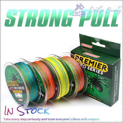 【คลังสินค้าพร้อม】1ม้วน100M 4-Strands สายตกปลาถัก Super Strong Zero Elasticity Multicolor Fishing Tackle Tools